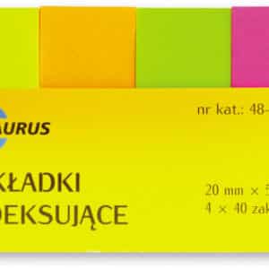 Zakładki papierowe- 20 mm x 50 mm (40 zakładek)