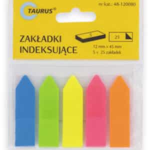 Zakładki plastikowe- 12 mm x 45 mm (strzałki)
