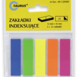 Zakładki plastikowe- 12 mm x 45 mm