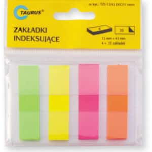 Zakładki plastikowe 12 mm x 43 mm (Ekon neon)