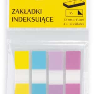 Zakładki plastikowe 12 mm x 43 mm (Ekon.)