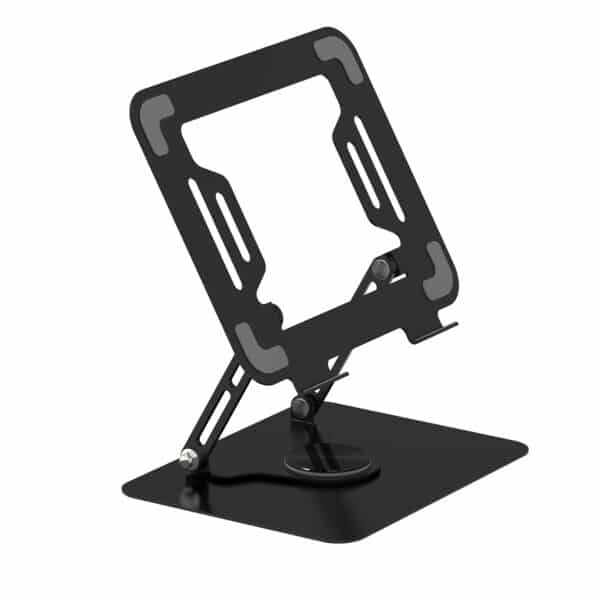 Podstawka obrotowa pod laptopa - metalowa, czarna